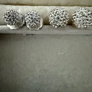 Hillberg and Berk Stud Earrings — set of two. One is smaller than the other.